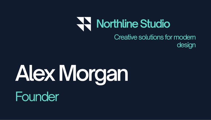 Free Canva Business Card Template preview